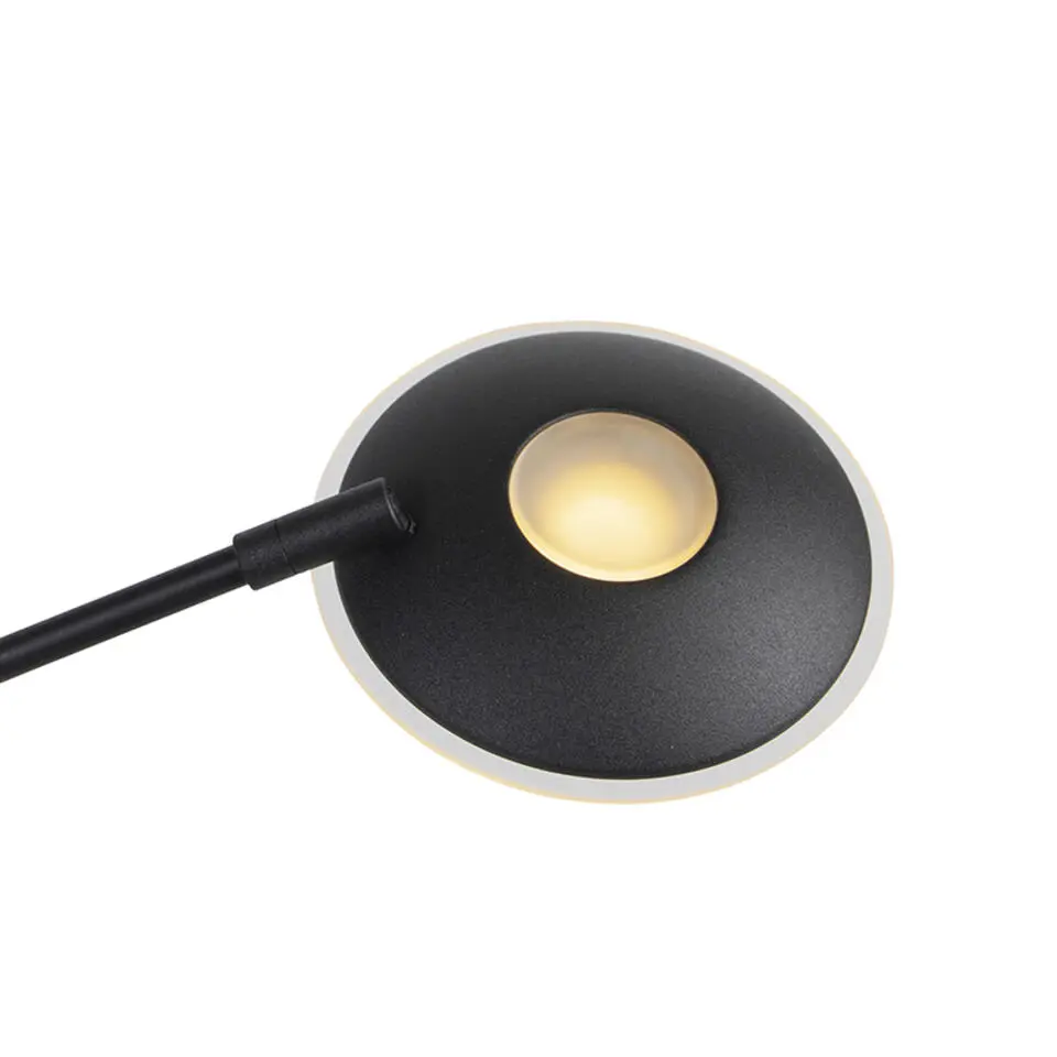 Qazqa vloerlampen ibiza zwart geïntegreerde led