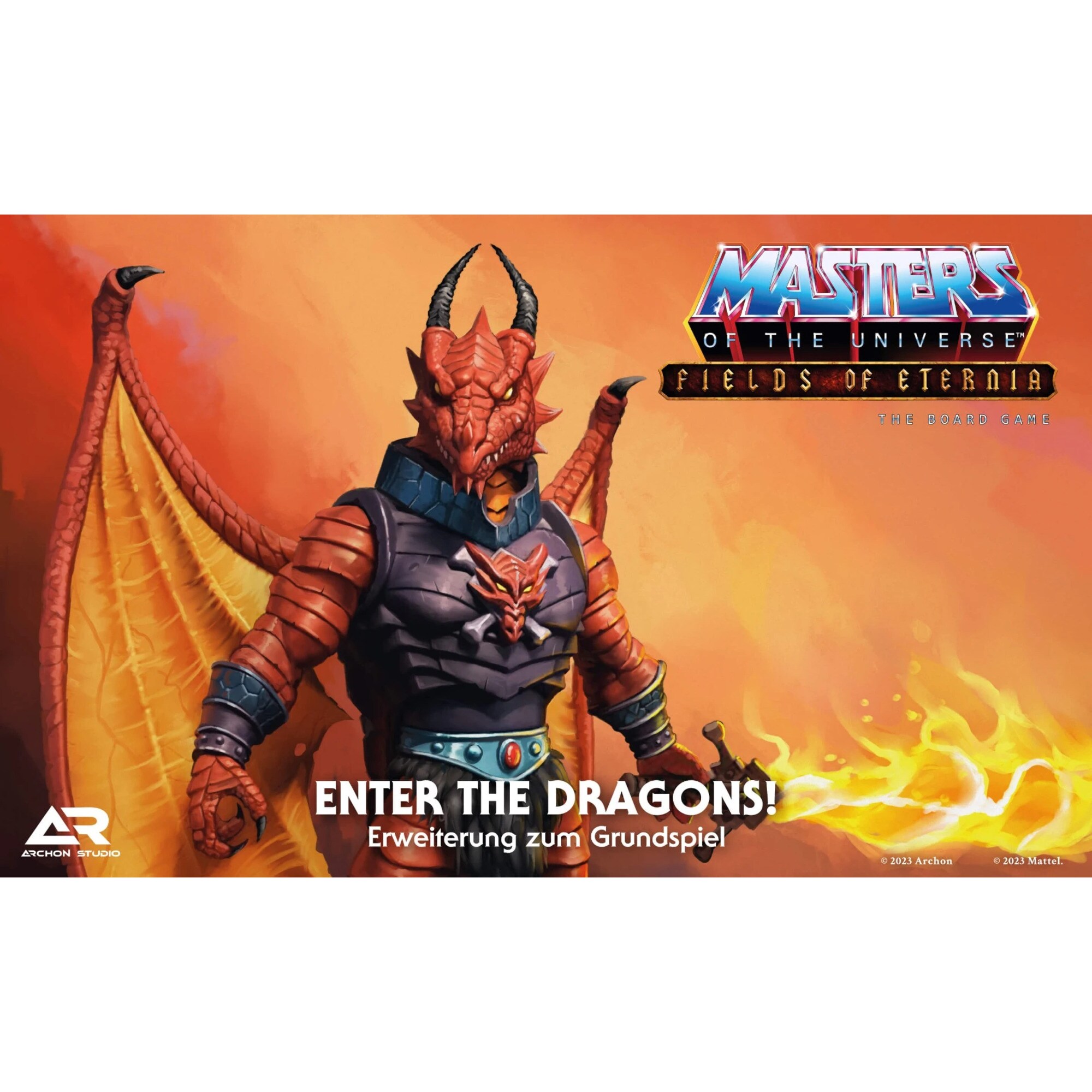 Asmodee Brettspiel Masters of the Universe Fields of Eternia - Enter the Dragons!