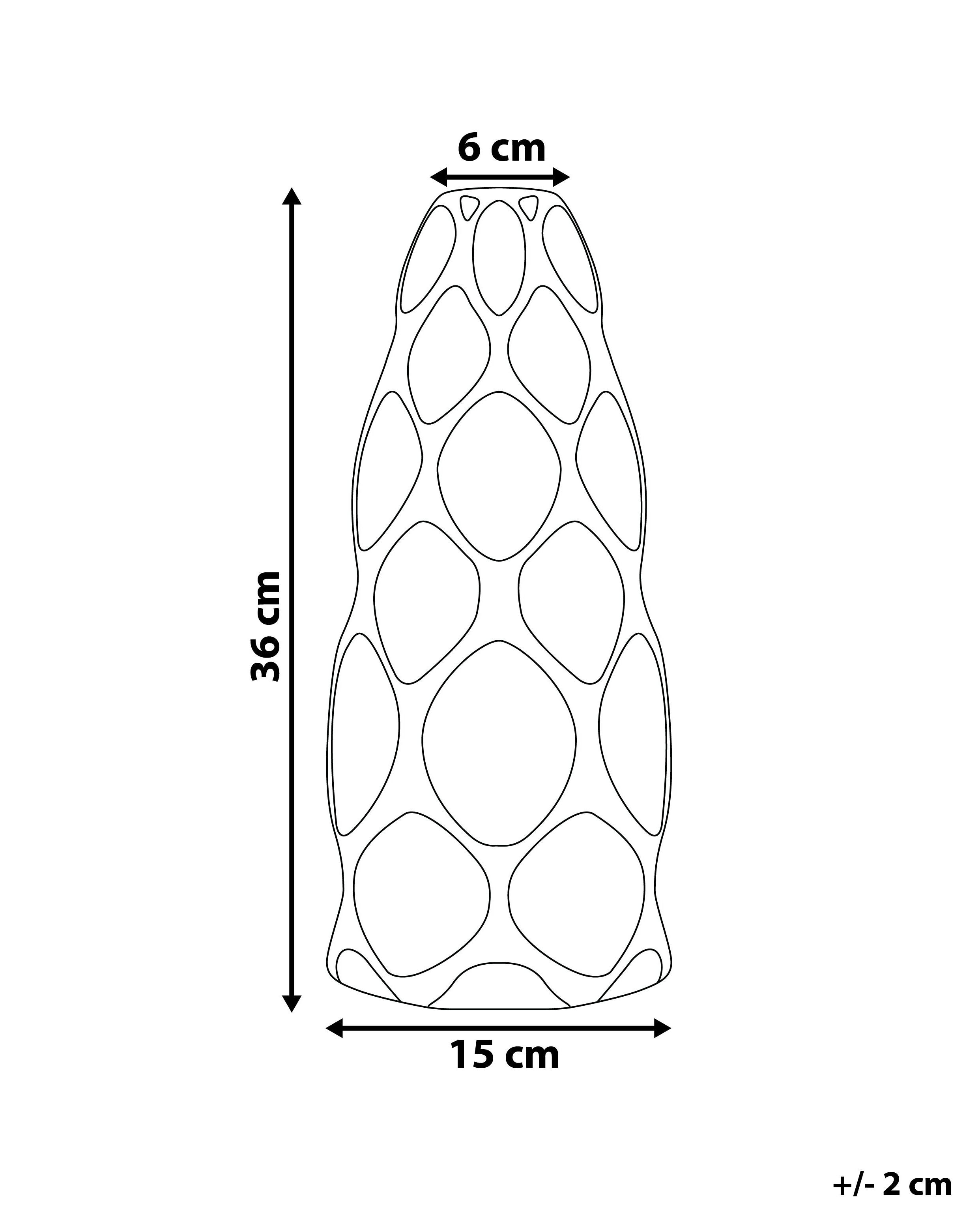 Bloemenvaas AVILA Steengoed 36 cm Wit