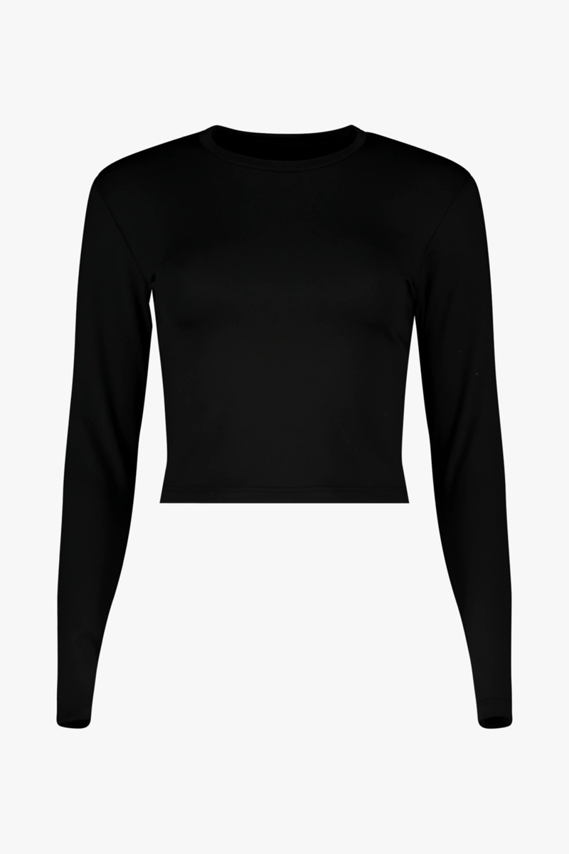 POWERZONE Crop Damen Longsleeve