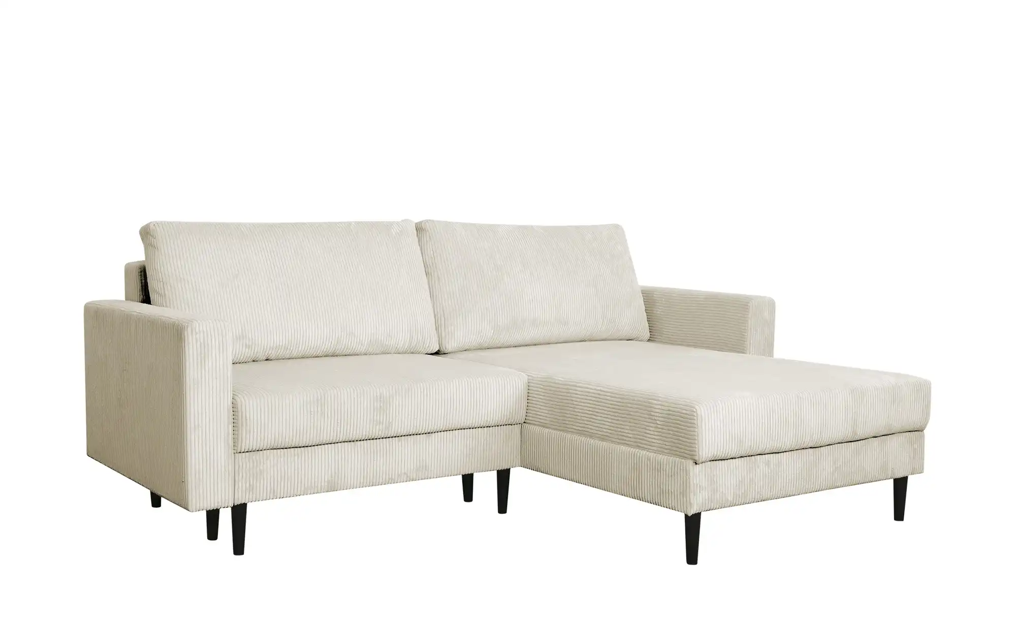 uno Ecksofa trendiger Cordstoff Livorno