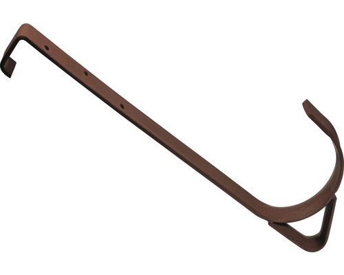 Veiligheidsdakhaak, gegalvaniseerd staal, bruin, om op te hangen, 30 mm Ø 130 mm, verpakking = 2 stuks