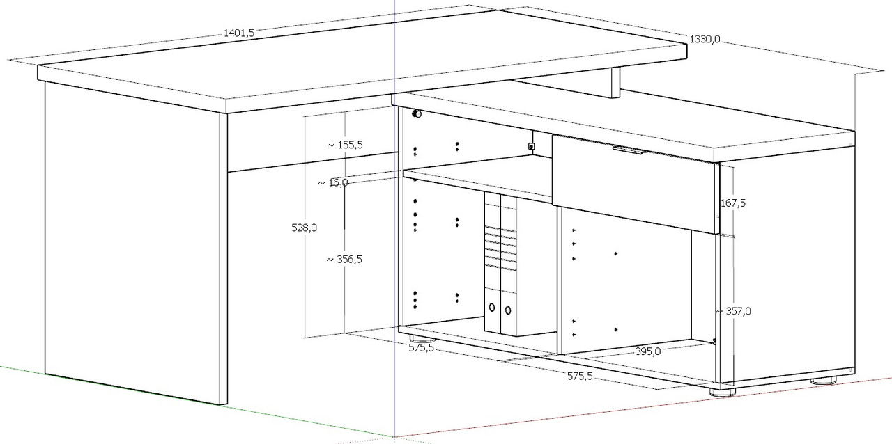 XORA Eckschreibtisch IDEA-OFFICE