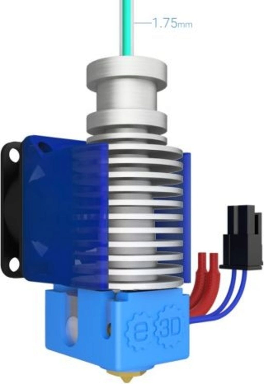 E3D  V6 All-Metal Hotend Bowden - 1,75 mm, 24V    Hot-End für bessere Druckergebnisse für Bowden und 1,75 mm Filament