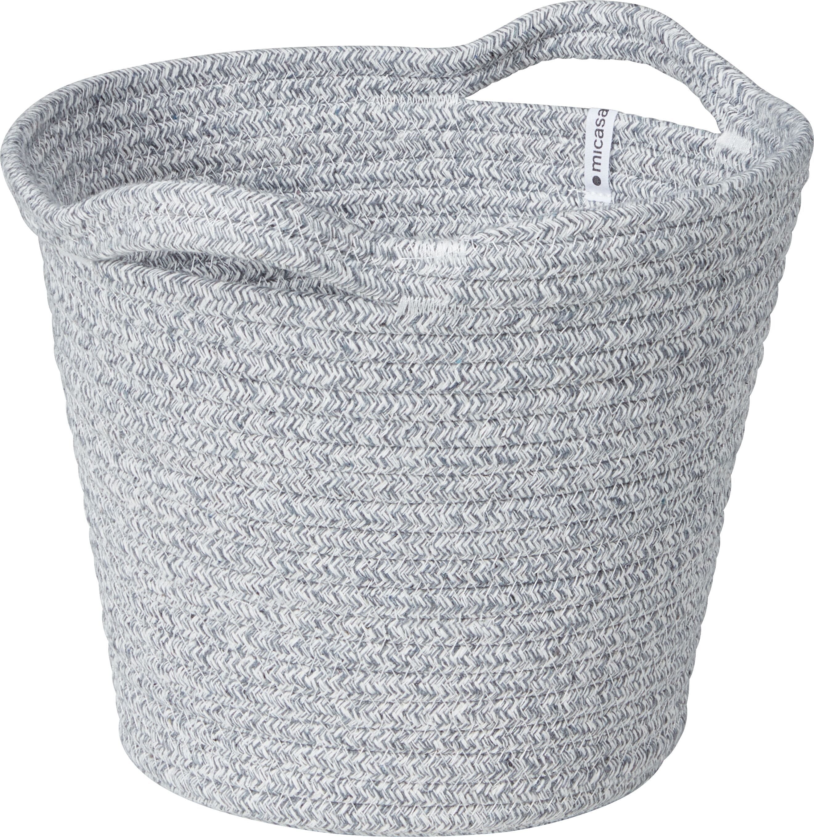 CLEA Korb - Hellgrau / B: 25.0 cm x T: 25.0 cm x H: 20.0 cm