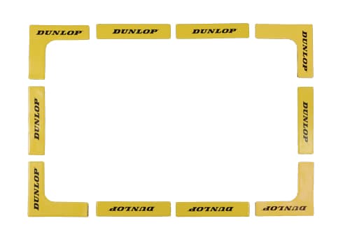 Dunlop lines, yellow, 12 pcs