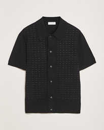Tiger of Sweden Araawen Knitted Short Sleeve Shirt Black