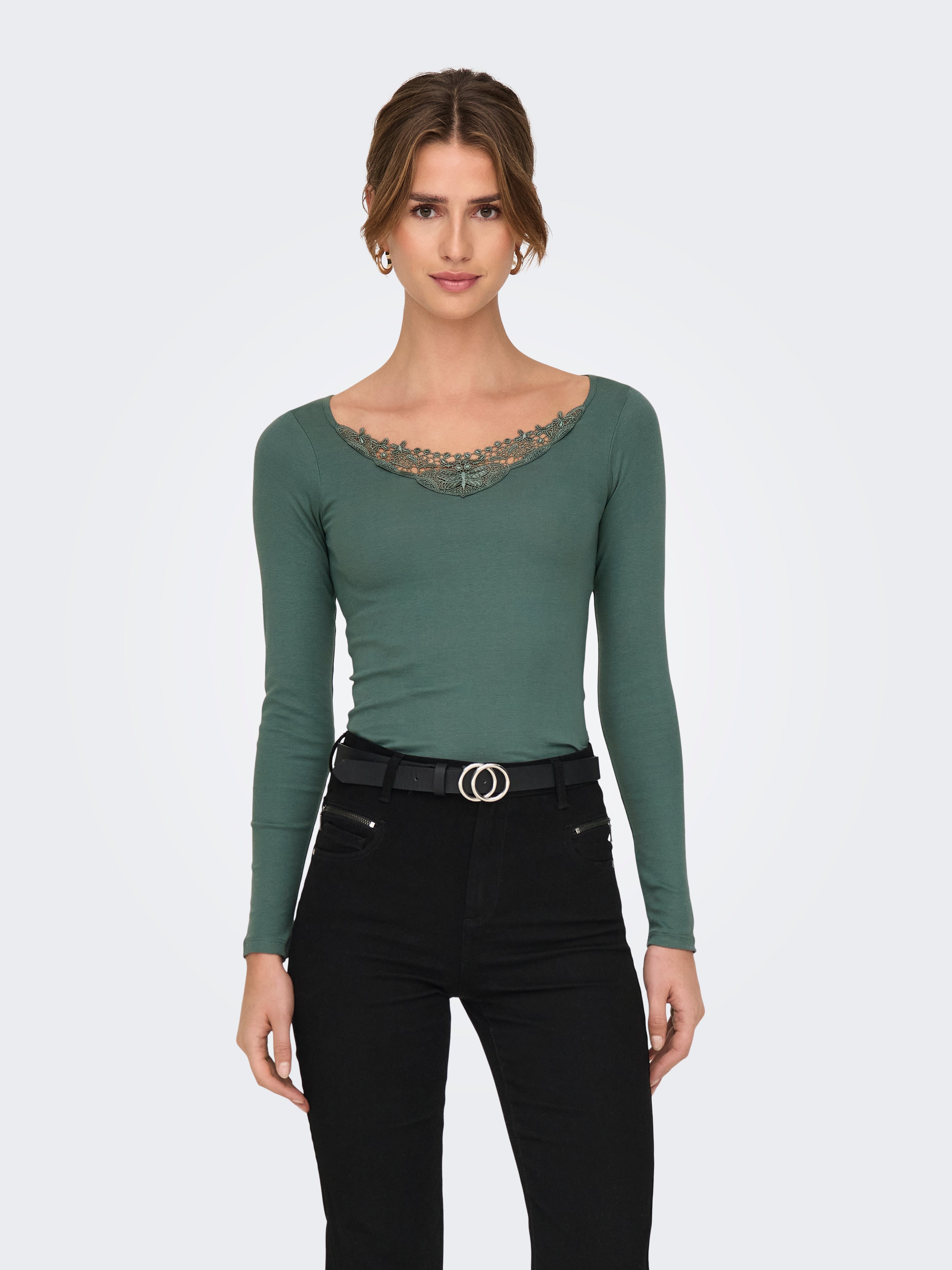 ONLKIRA Top Balsam Green