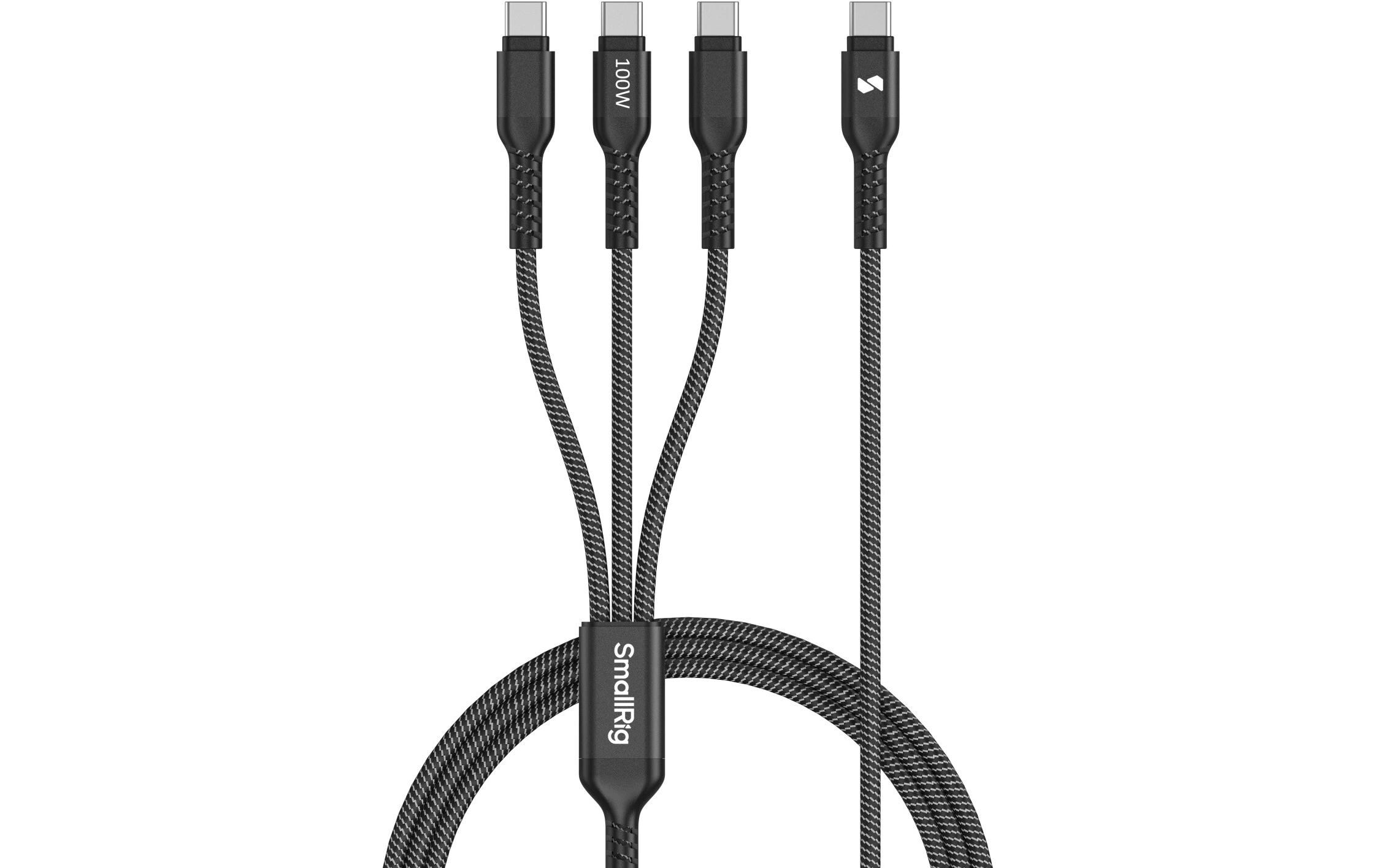 Kabel 3-in-1 USB Type-C - USB Type-C, 1.2 mLadekabel mit drei USB-C-Anschlüssen
