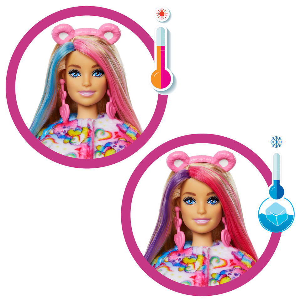 Barbie Cutie Reveal Care Bears pop - roze