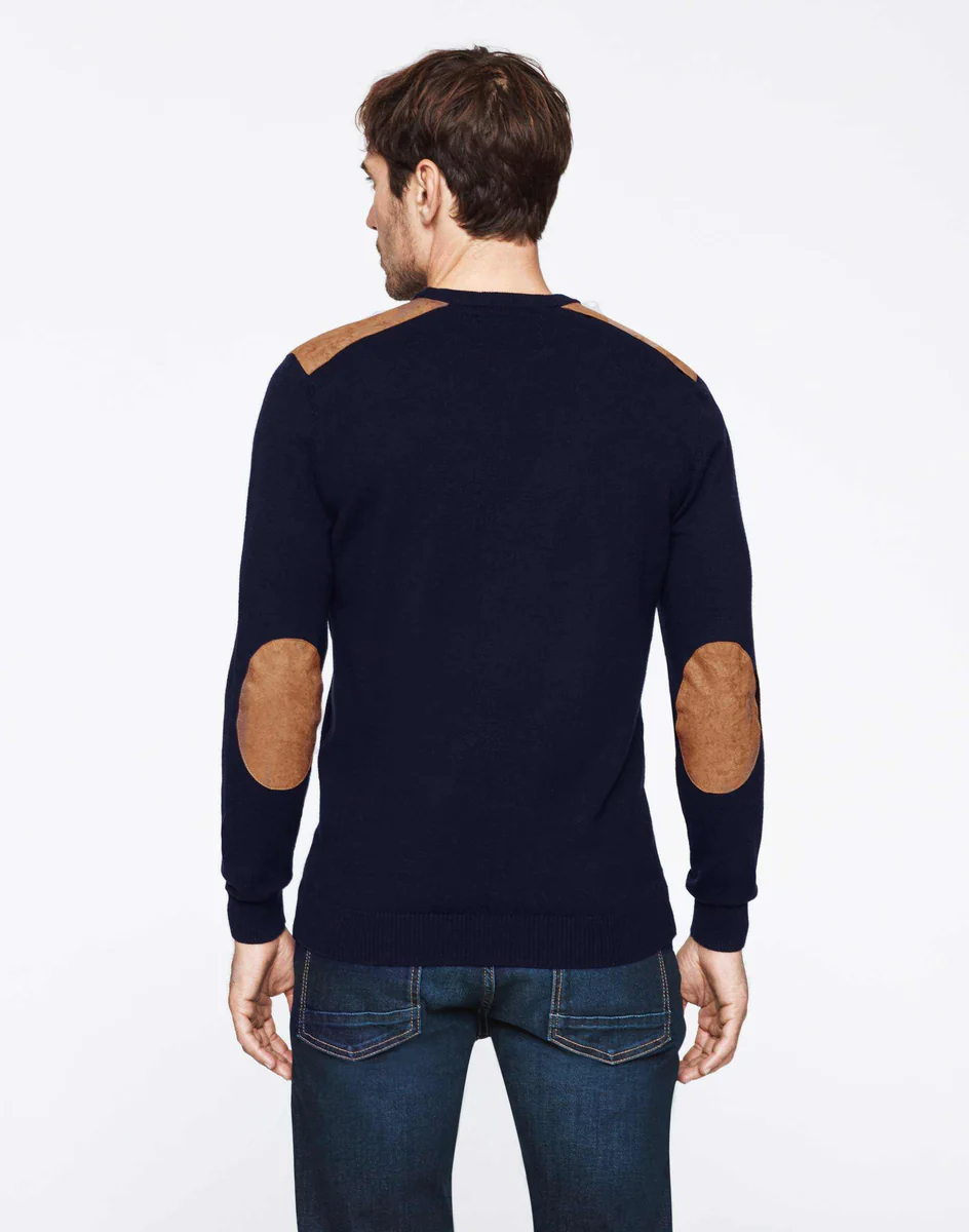 Pull marine coudières camel 