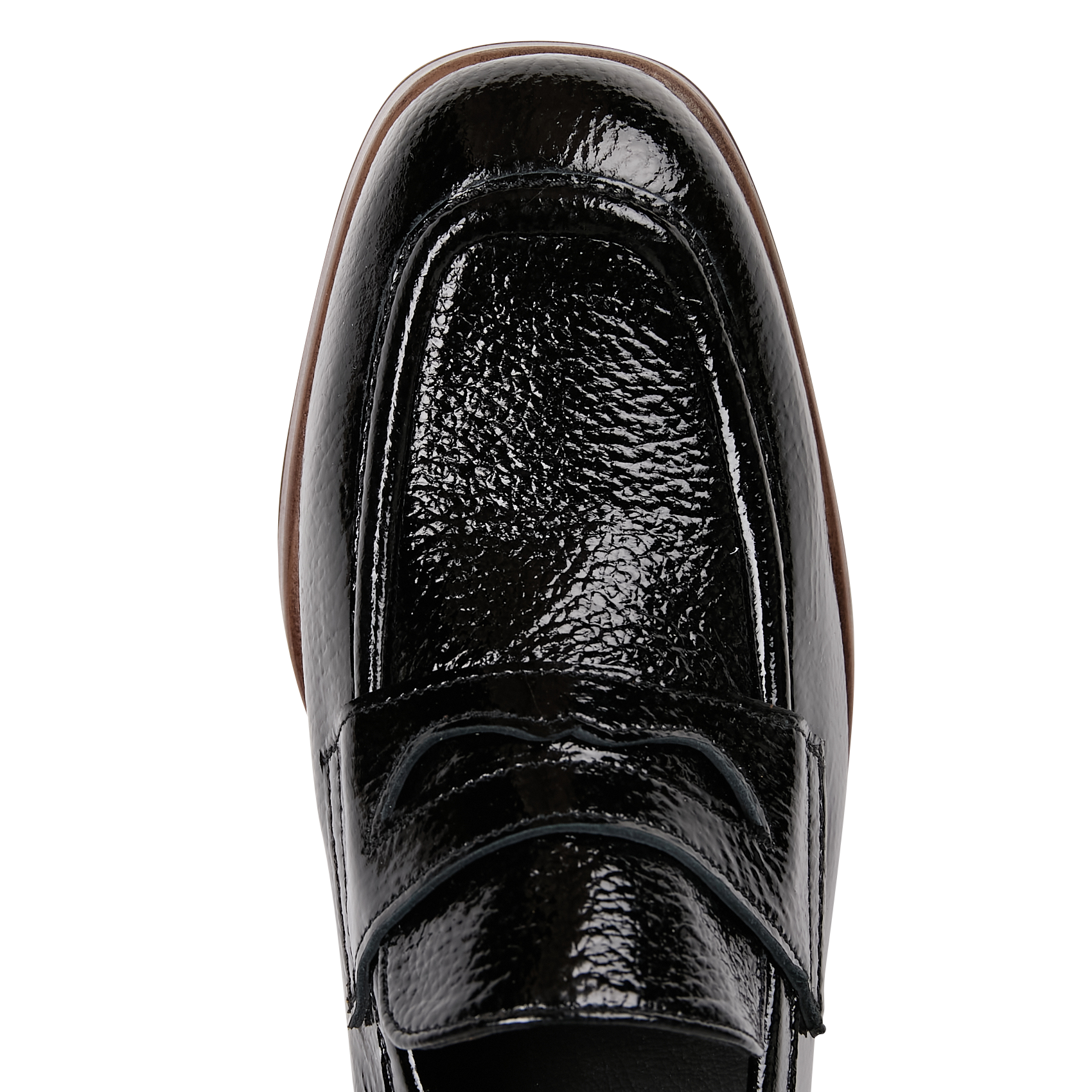 KIWI - Mocassins à talon en cuir | Noir