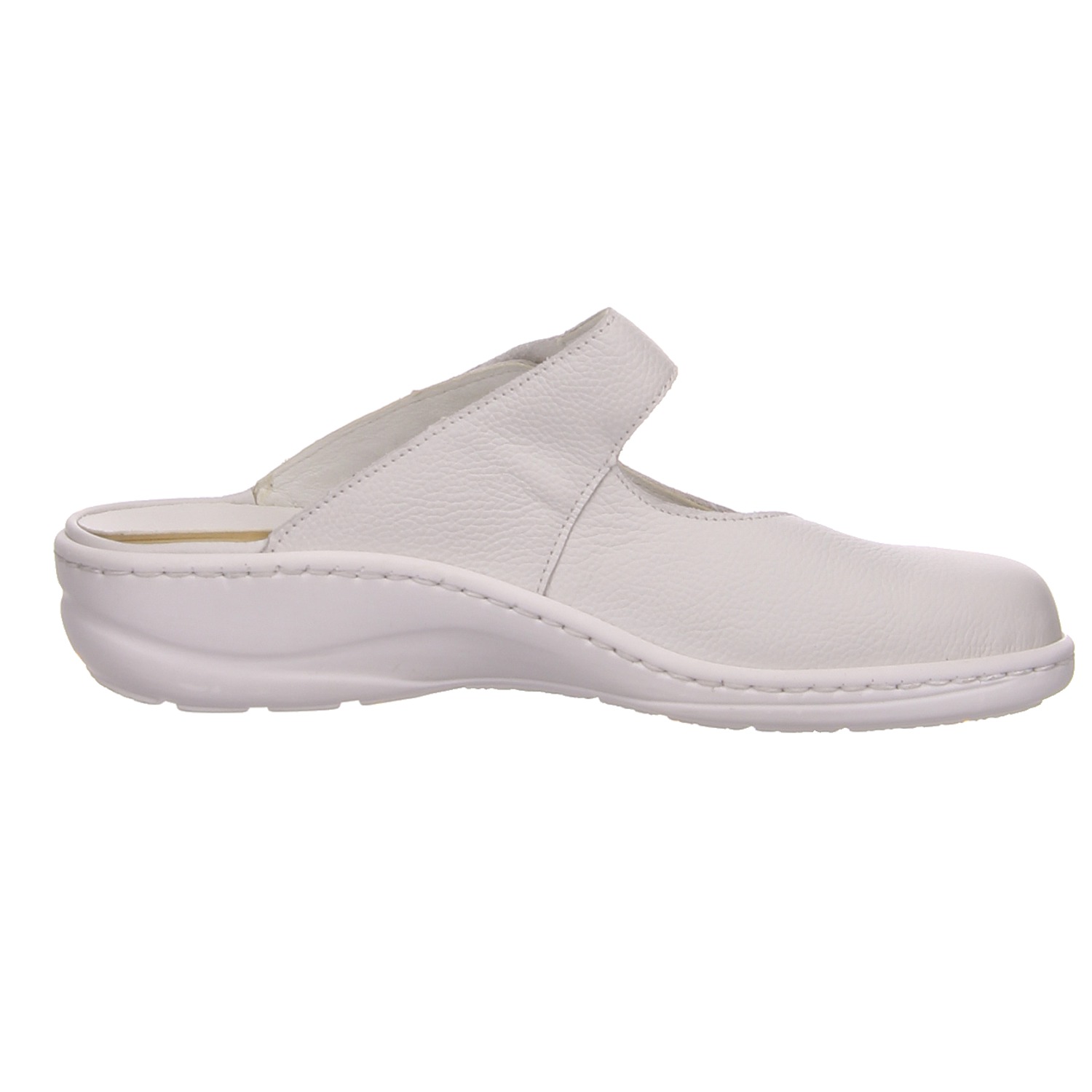 Waldläufer Damen Pantolette weiss/weiss kombi