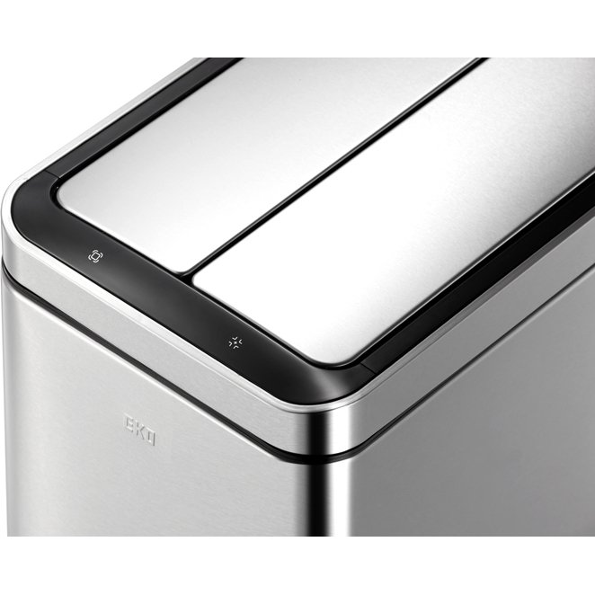 Poubelle à capteur Deluxe Phantom Eko, inox mat