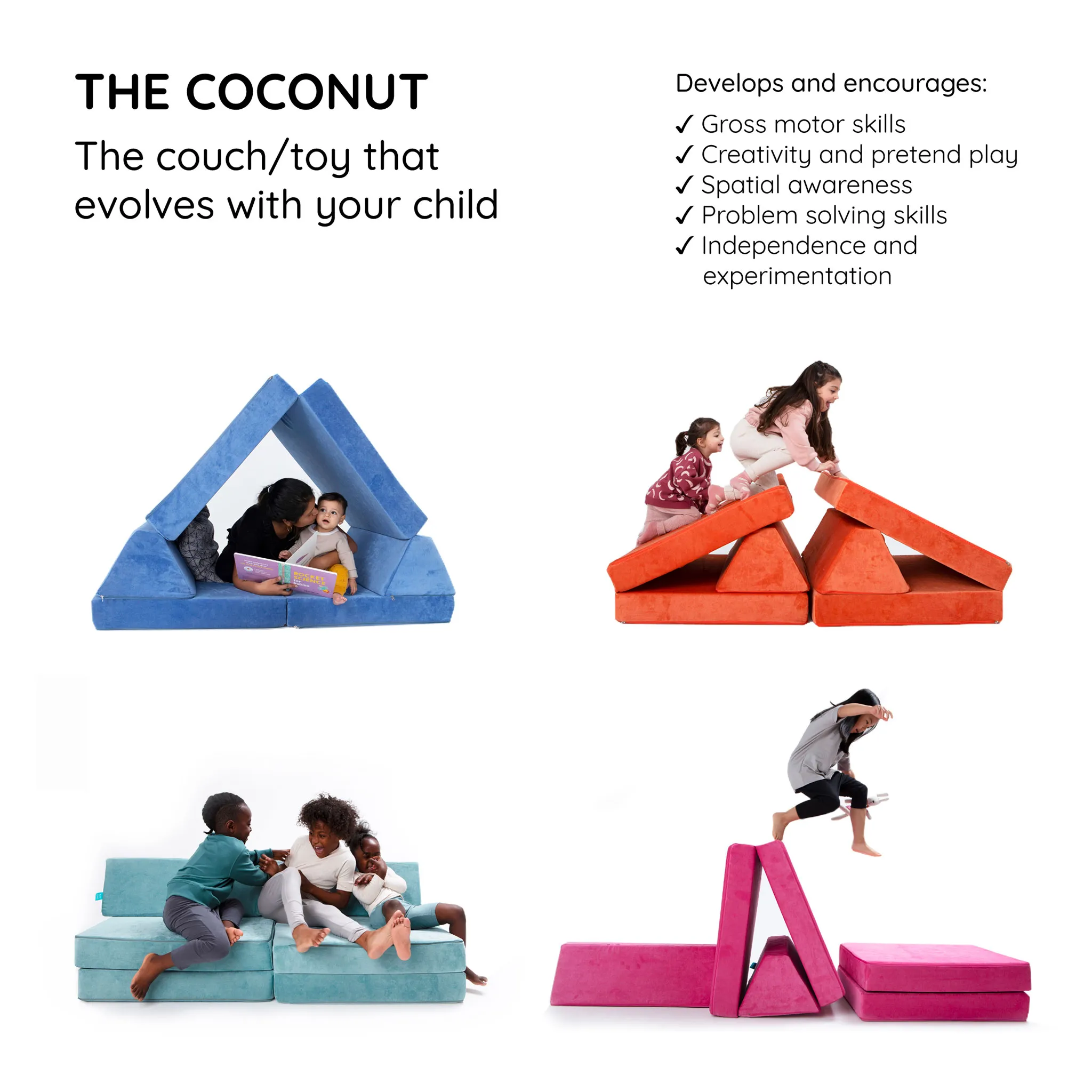 Go Coconut Canapé Modulaire Demi - Charcoal Chill