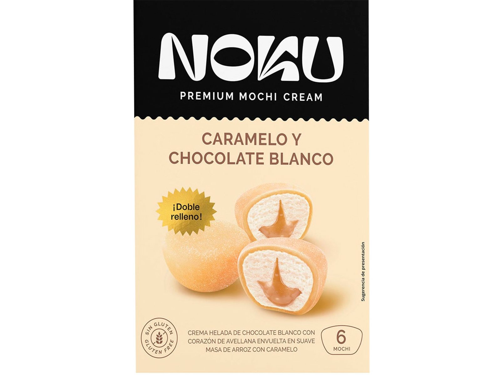 GELADO MOCHI NOKU CHOCOLATE BLANCO 210G (6UN)