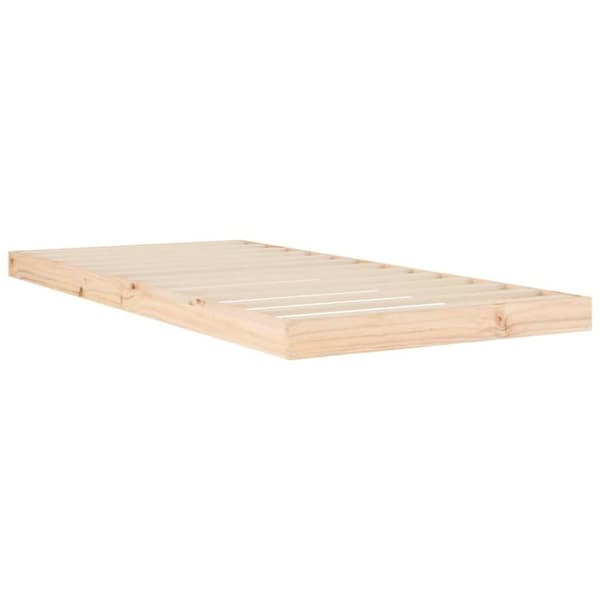 vidaXL Sengeramme 90x200 cm heltre furu