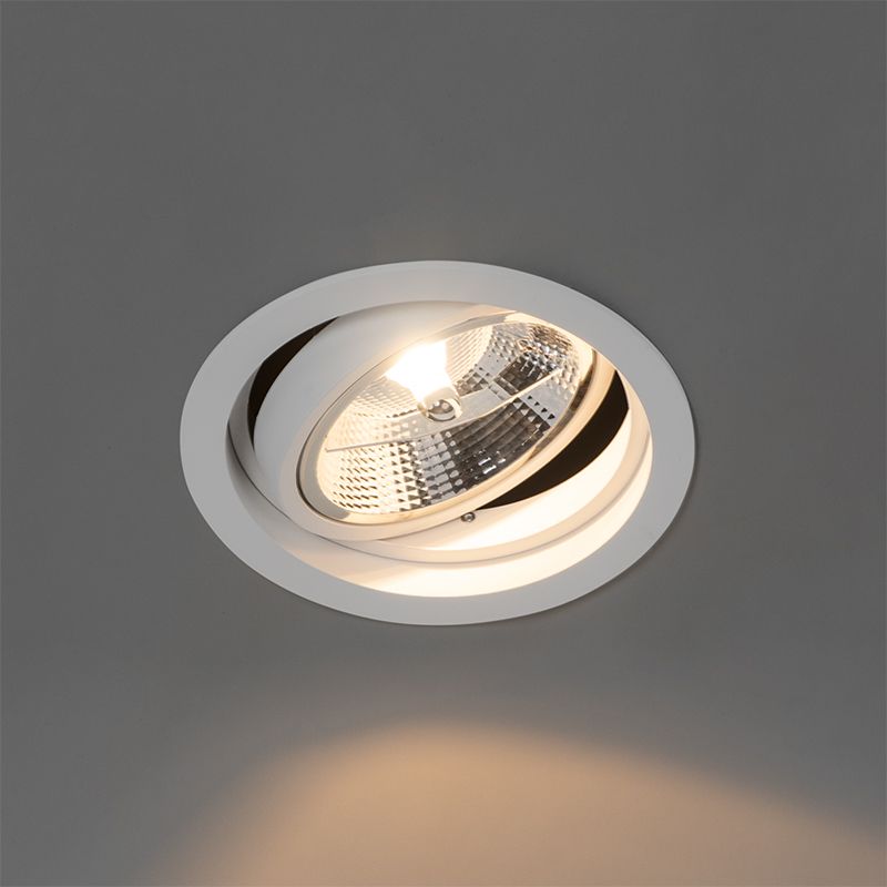 Ronde inbouwspot wit verstelbaar - Chuck 111