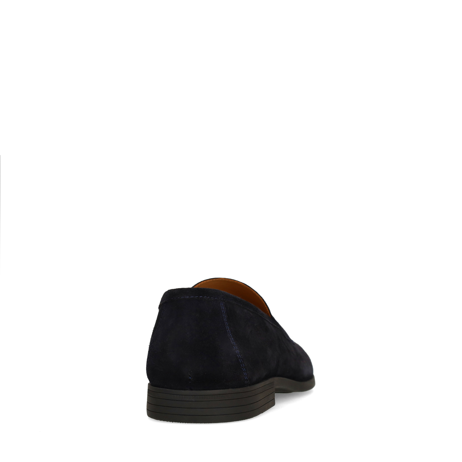 Donkerblauwe suède loafers