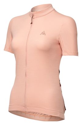 Maillot Femme Manches Courtes 7Mesh Horizon Sun-Rose