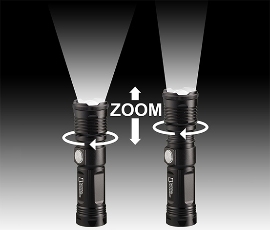 NATIONAL GEOGRAPHIC ILUMINOS 1000 LED-Zoom-Taschenlampe, 1.000 lm
