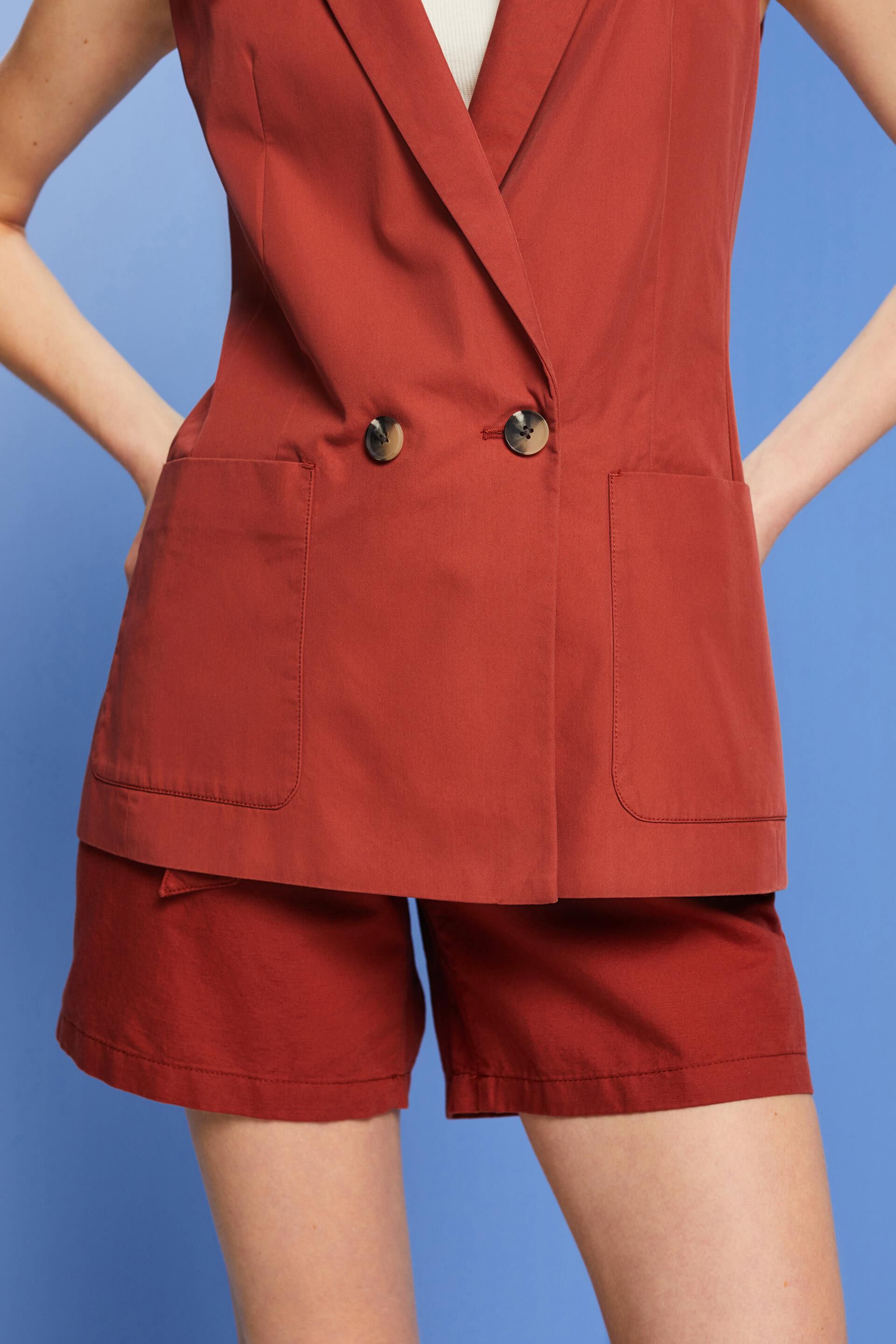 Gilet en coton mélangé