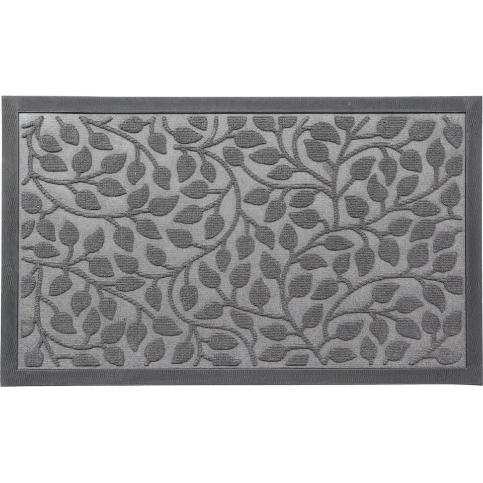 Luance Deurmat - donkergrijs - rubber - rechthoek - 75 x 45 cm