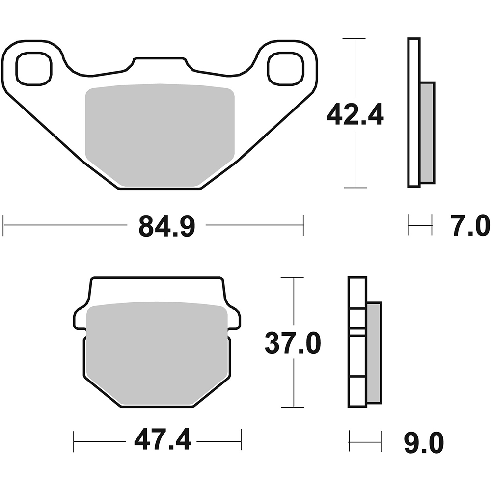 SBS - Plaquettes de frein 544CS