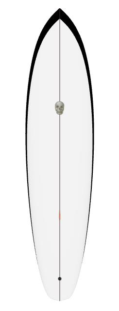 Christenson Surfboards Ultra Tracker - Black Rails - 7'6 x 21 3/8