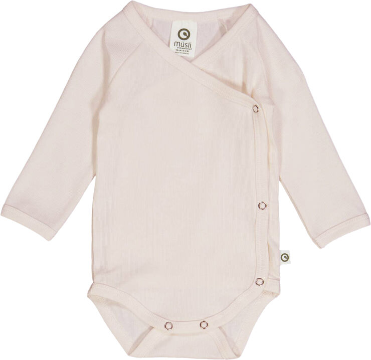 Müsli by Green Cotton Rib l/s body Nightingale