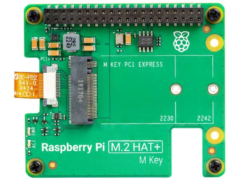 Raspberry Pi M.2 HAT  für Raspberry Pi5 Ermöglicht die verwendung von M.2 PCIe NVME SSD's