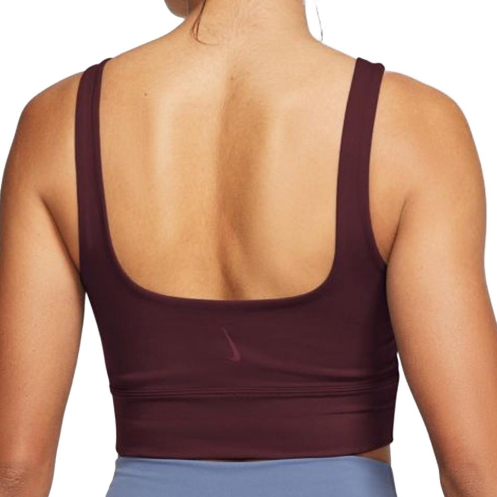 Nike Brassière Bordeaux Femme Nike Yoga Luxe