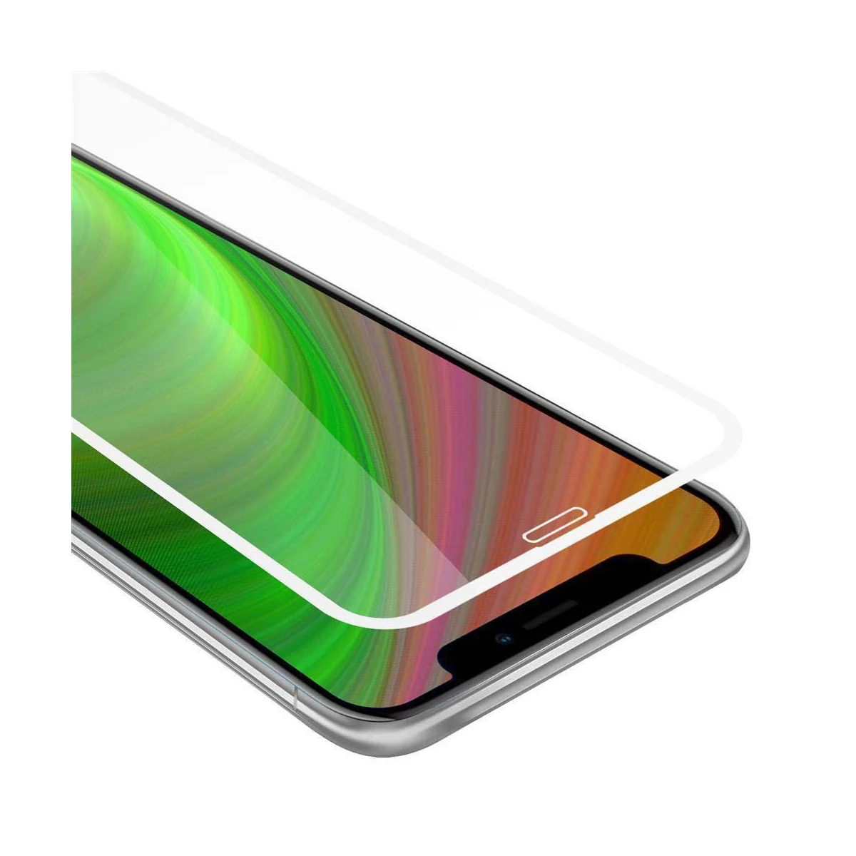 iPhone X / XS Skjermbeskytter Skärmskydd (hvit)