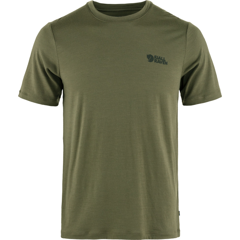 Fjällräven Herren Abisko Wool Logo T-Shirt