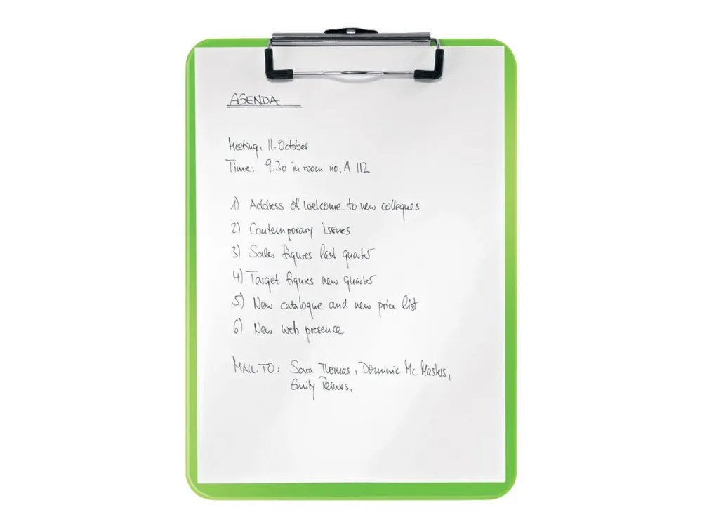 Clipboard Leitz WOW uden forside A4 grøn - (10 stk.)