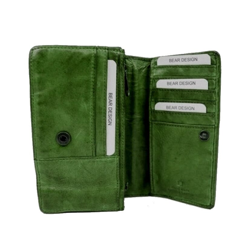 Bear Design Dames Portemonnee Noor Groen