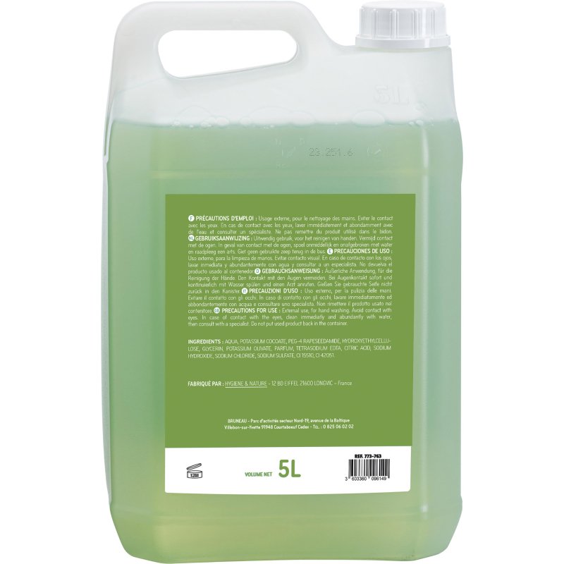 Savon liquide Bruneau Aloé Véra - Bidon 5 L