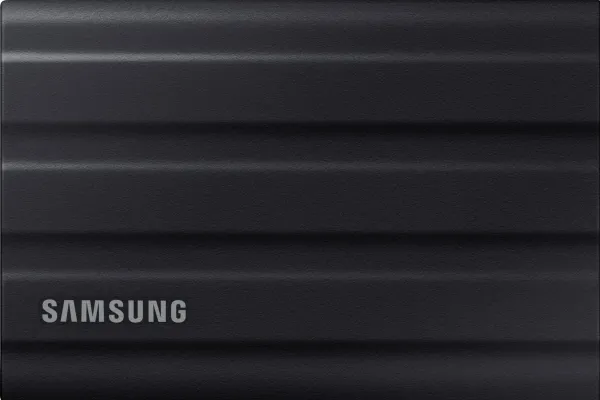 Samsung T7 Shield MU-PE4T0S - SSD - krypteret - 4 TB - ekstern (bærbar) - USB 3.2 Gen 2 (USB-C stikforbindelse) - 256-bit AES - sort