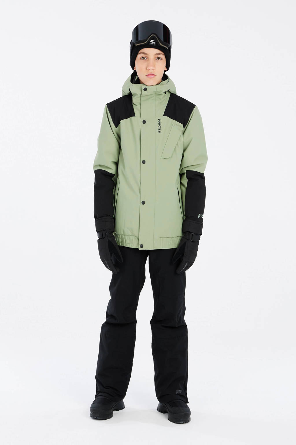 Protest ski-jack Brome groen/zwart