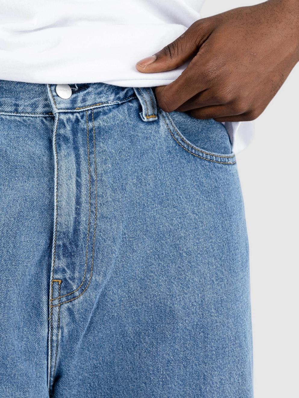 Carhartt WIP Landon Jeans heavy stone wash blue