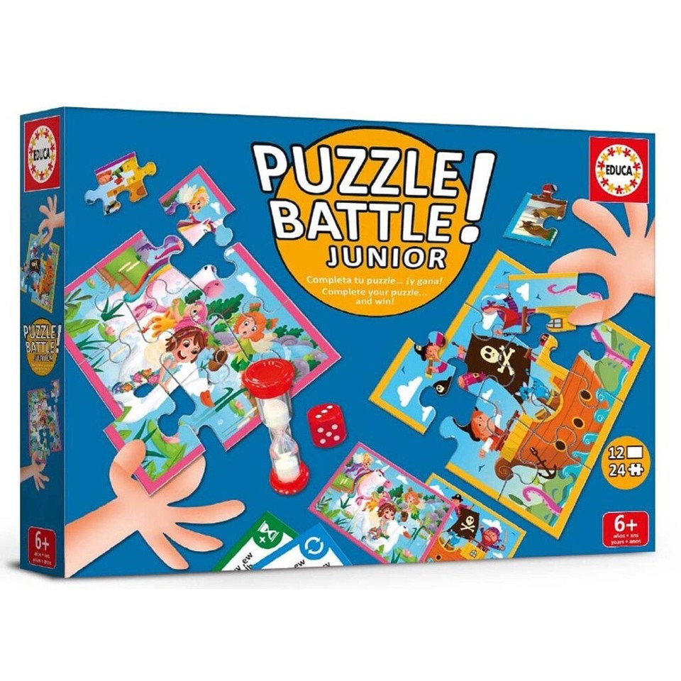 Educa - Puzzle Battle Junior Dyr - (80-20116)
