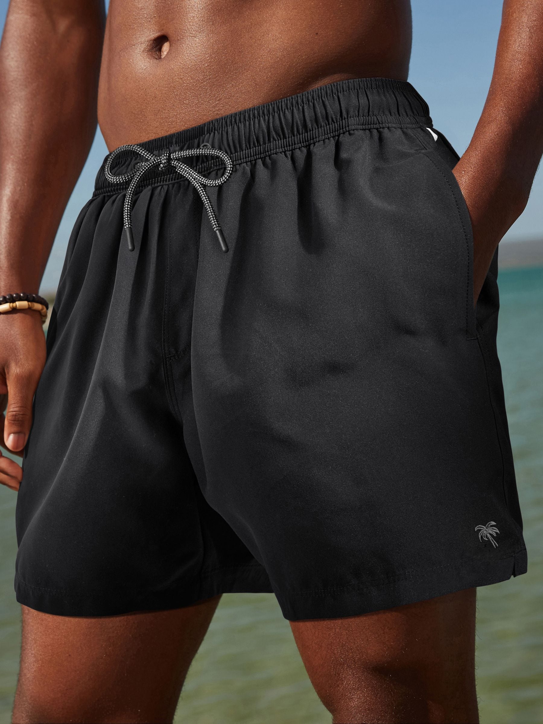 Zwart - Essential zwemshort