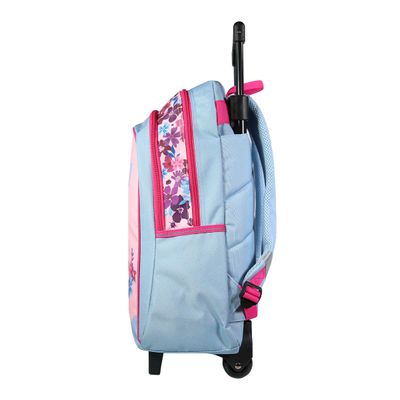 Sac à dos à roulettes Lililou - 2 compartiments - rose - Bagtrotter