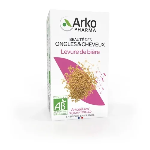 Arkogélules BIO Levure de bière Ongles et Cheveux - Arkopharma - 150 Gélules