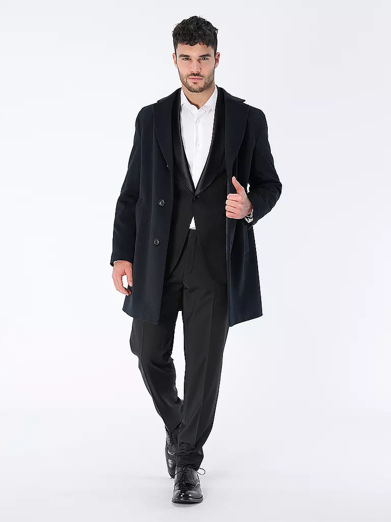 DRESSLER Kaschmirmantel RUBEN dunkelblau