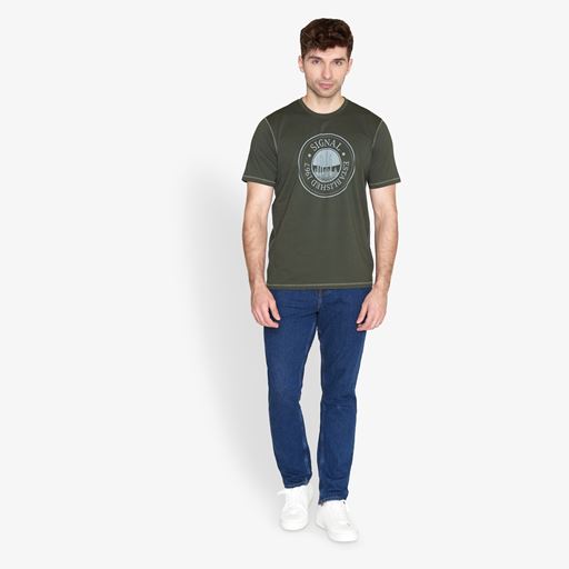 Signal Poss Print T-shirt, Climbing Ivy, S