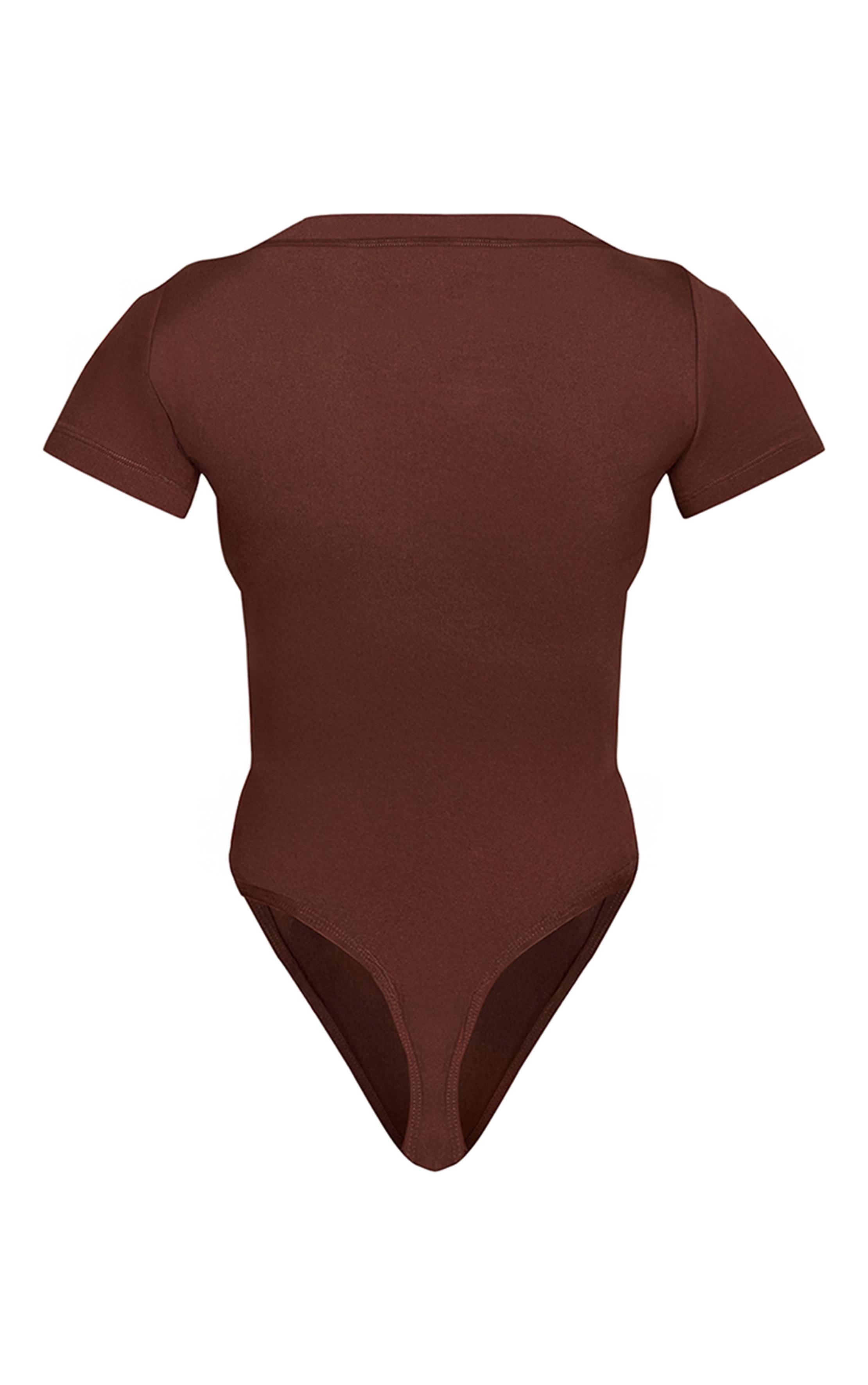 Chocolat Body Sculptant À Manches Courtes Shape