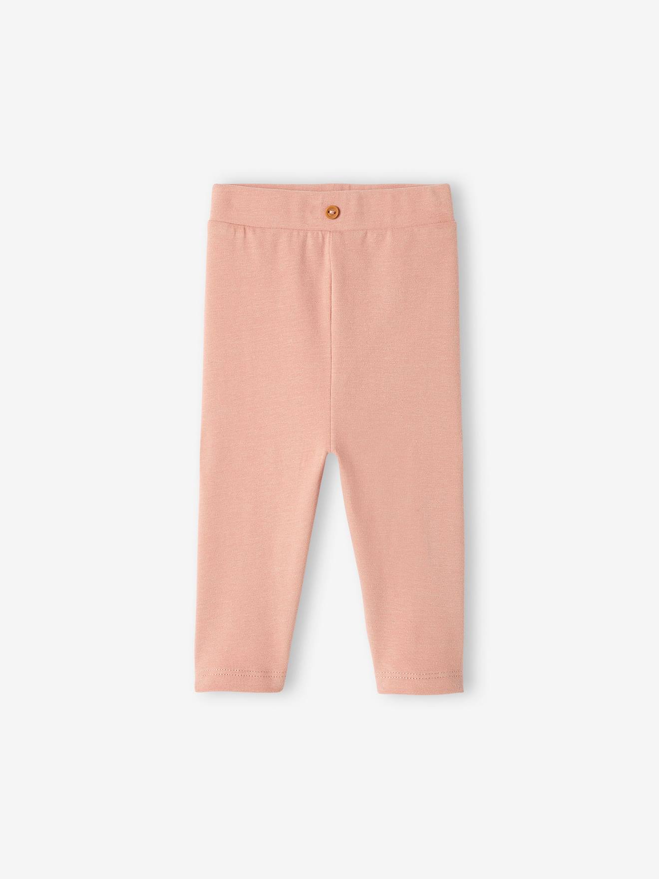 Leggings de bebê em algodão orgânico cinza mesclado