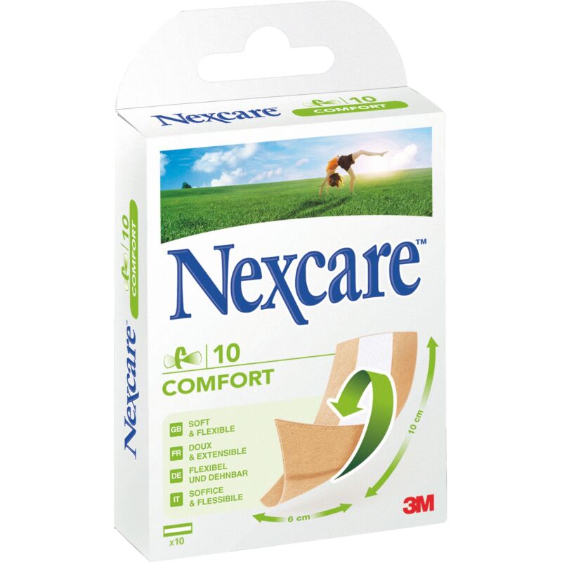 Pansements 10 cm x 6 cm Comfort Nexcare 3M - Boîte de 10