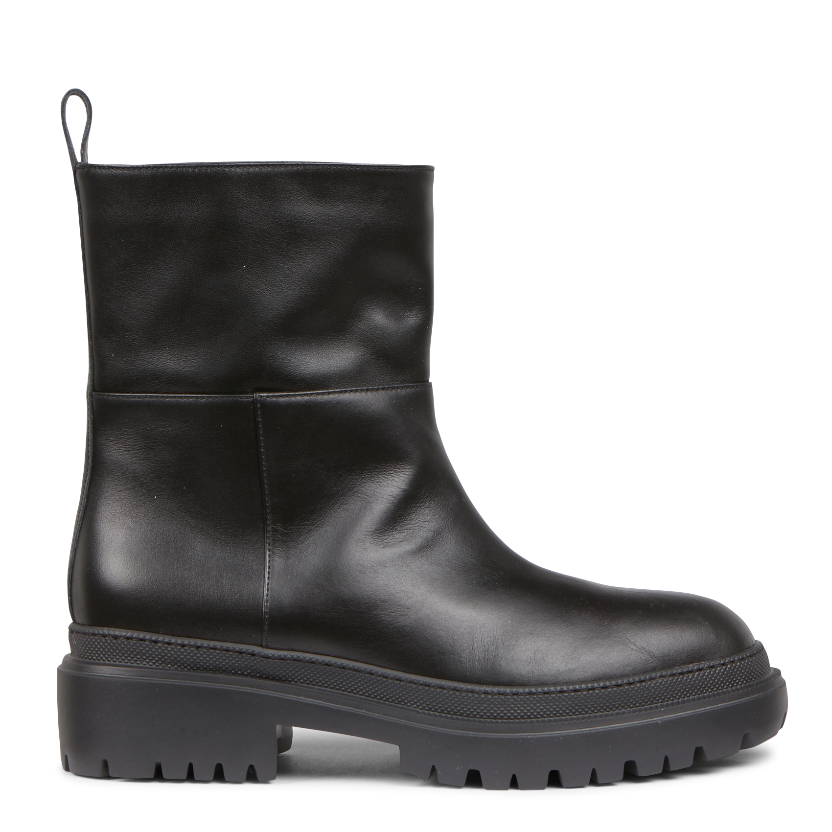 Bottines en cuir| Noir